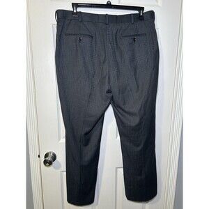 Gulliano Couture Wool Men’s Dress Pants Light Blue/Gray Size (38 X 29.5)